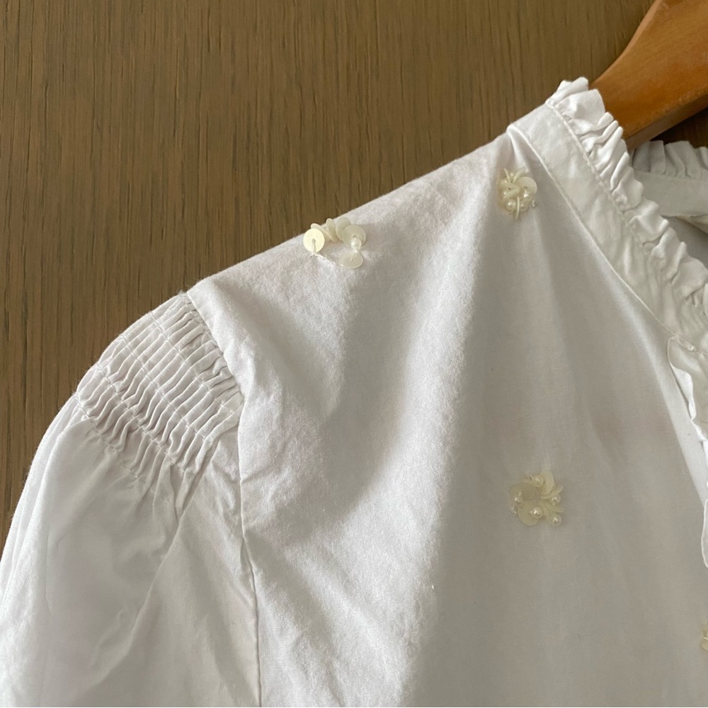 Zara beaded poplin shirt - Picture 5 of 9